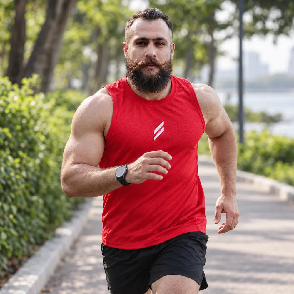 Vista posterior de la Camisilla Active Dry Fit