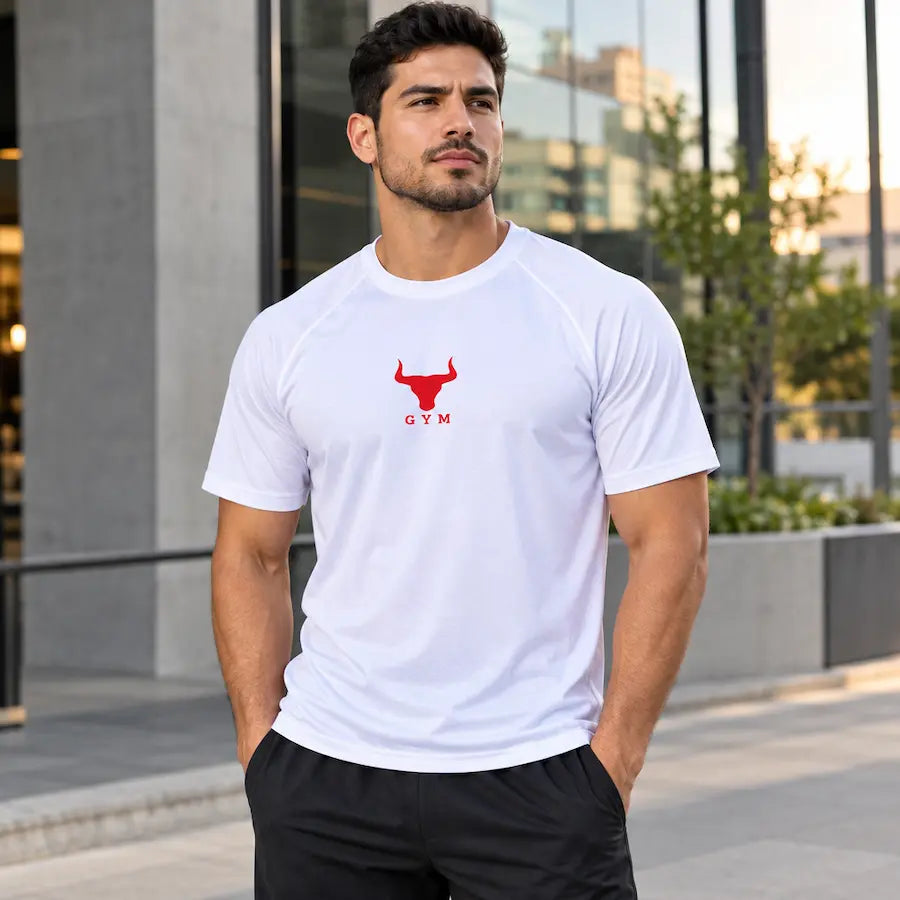 Camiseta Iron Bull - Blanco