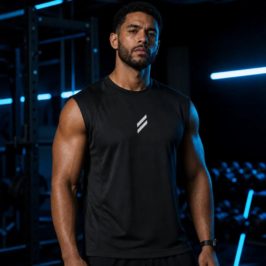 Camisilla Active Dry Fit negra