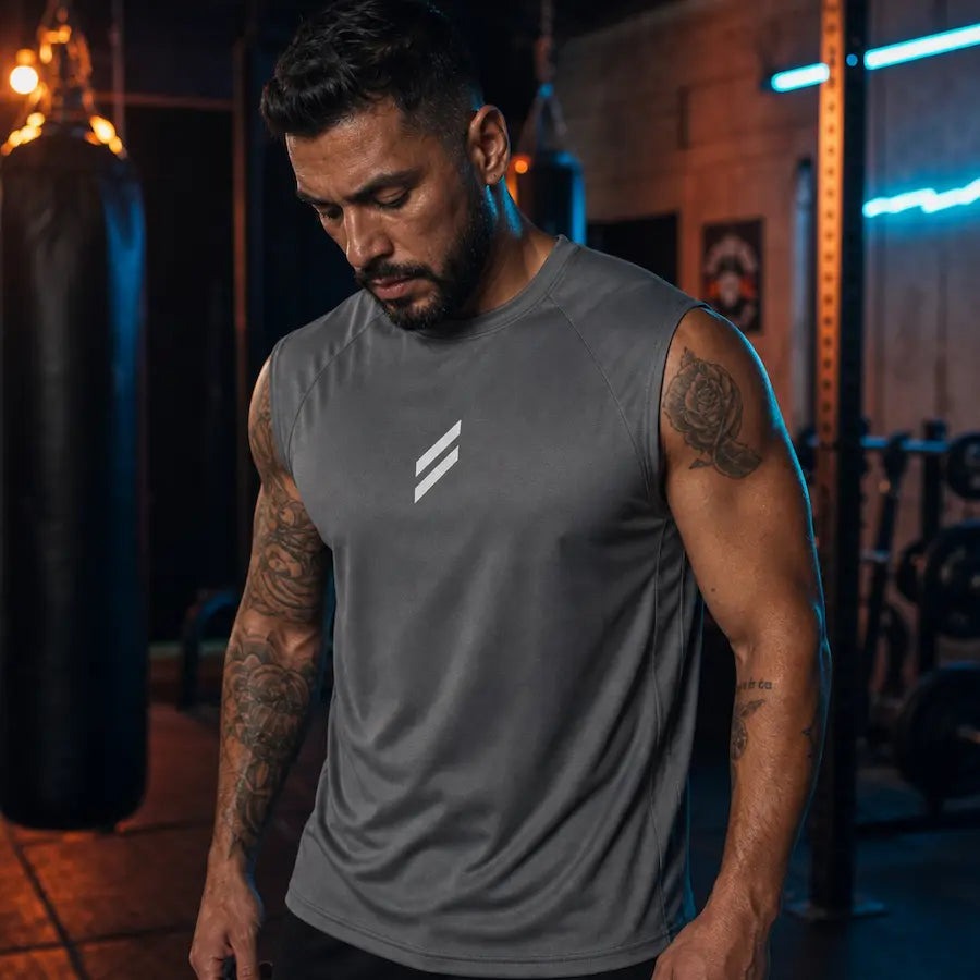 Camisilla Active Dry Fit gris oscuro