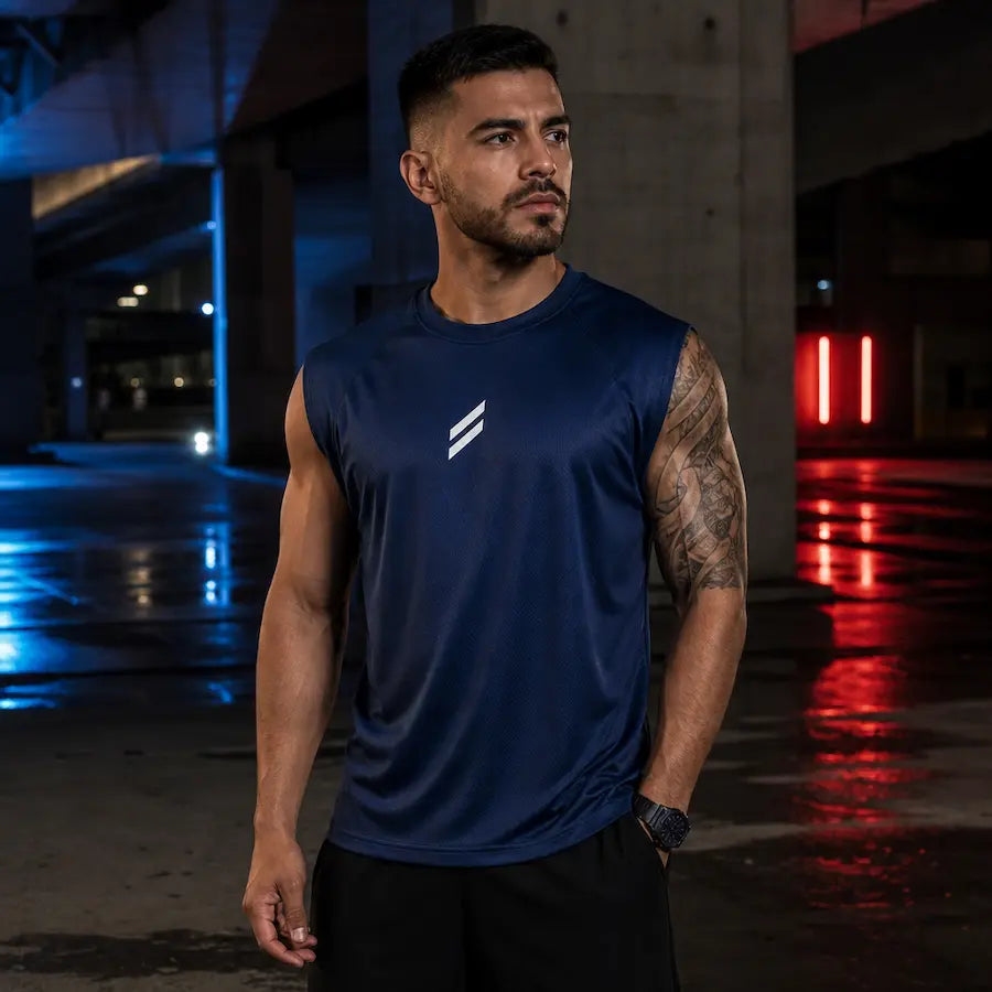 Camisilla Active Dry Fit azul oscuro